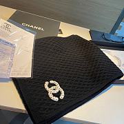 Chanel Black Scarf 32x170cm - 3