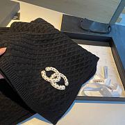 Chanel Black Scarf 32x170cm - 2