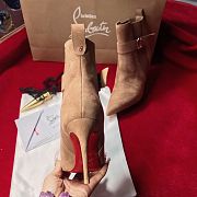 Christian Louboutin Brown Chelsea Suede Ankle Boots 8.5cm - 3