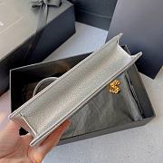 YSL Envelope Woc Chain Silver Bag 19cm - 5