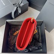 YSL Envelope Woc Chain Red Bag 22.5x14x4cm - 6