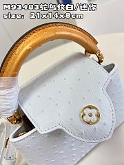 Louis Vuitton LV Mini Capucines Ostrich White 21cm - 5