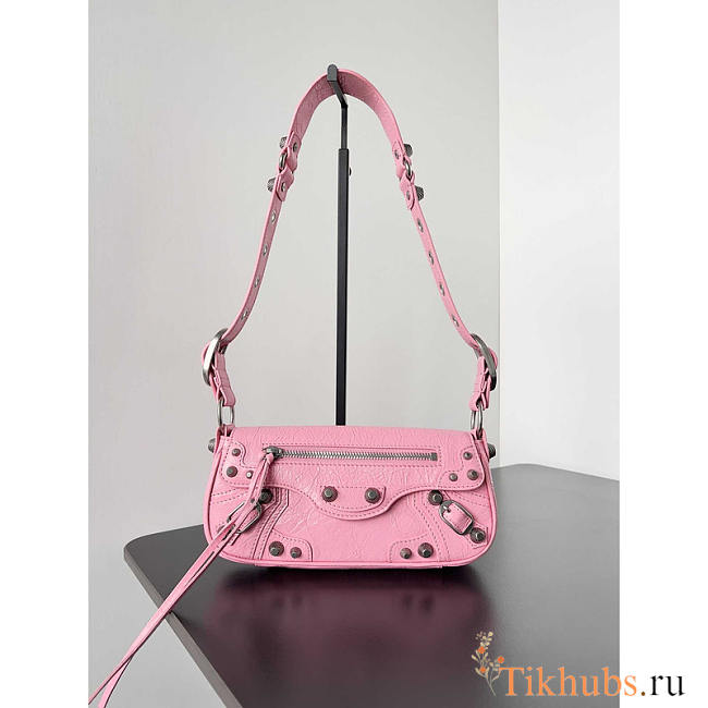 Balenciaga Le Cagole XS Sling Bag in Pink 22.8x12.9x4cm - 1