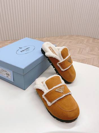 Prada Shearling Slippers