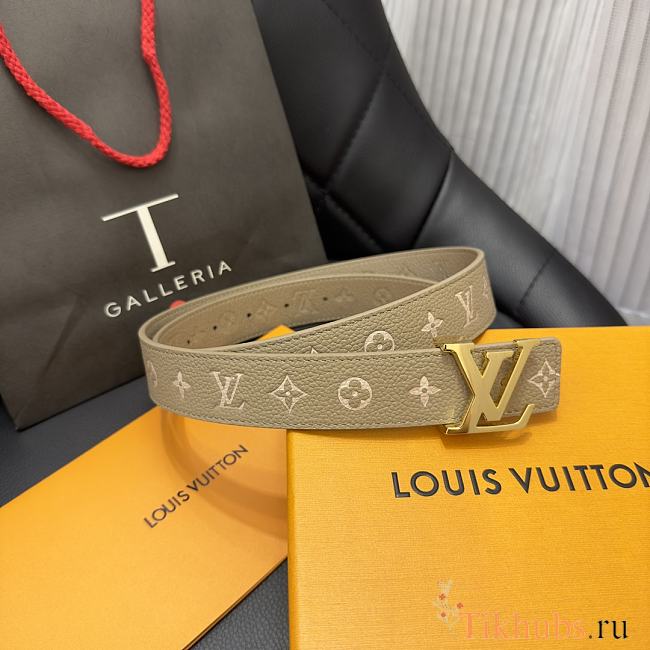 Louis Vuitton LV Iconic Grey Belt 3cm - 1