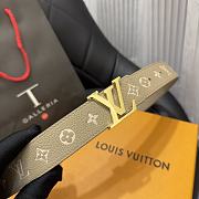 Louis Vuitton LV Iconic Grey Belt 3cm - 3