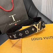 Louis Vuitton LV Iconic Black Belt 3cm - 1