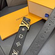 Louis Vuitton LV Iconic Black Belt 3cm - 4