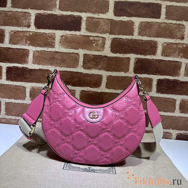 Gucci GG Matelasse Small Pink Shoulder Bag 27x18x7cm - 1