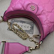 Gucci GG Matelasse Small Pink Shoulder Bag 27x18x7cm - 3