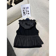 Louis Vuitton LV Nylon Insert Sleeveless Peplum Jacket Black - 2