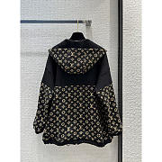 Louis Vuitton LV Monogram Jacquard Knit Jacket Black and Brown - 2