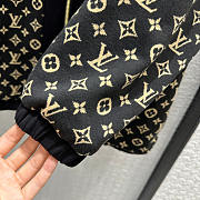 Louis Vuitton LV Monogram Jacquard Knit Jacket Black and Brown - 3