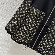 Louis Vuitton LV Monogram Jacquard Knit Jacket Black and Brown - 5