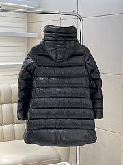 Moncler Hoodie Zip Up Down Coat Down Jacket Black - 5