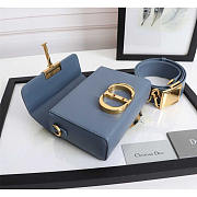 Dior 30 Montaigne Super Mini Bag Blue 17.5x11.5x5cm - 6