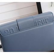 Dior 30 Montaigne Super Mini Bag Blue 17.5x11.5x5cm - 2
