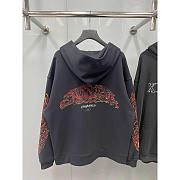 Balenciaga Offshore Zip-up Hoodie Medium Black Faded - 3