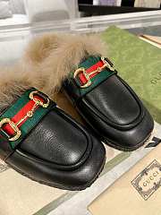 Gucci Black Horsebit Slippers - 3