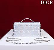 Dior Mini Miss Bag Cannage Silver 21 x 11.5 x 4.5 cm - 5