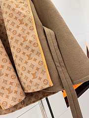 Louis Vuitton 3D Monogram Double-Breasted Wrap Coat  - 4