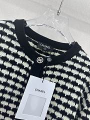 Chanel Black White Cardigan - 5