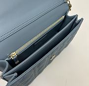 Dior Miss Dior Top Handle Bag Blue Cannage Lambskin 24 x 14 x 7.5 cm - 6