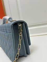 Dior Miss Dior Top Handle Bag Blue Cannage Lambskin 24 x 14 x 7.5 cm - 3