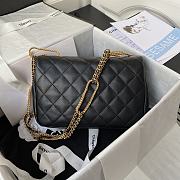 Chanel 22A Flap Bag Black Gold 16x23.5x6.5cm - 5