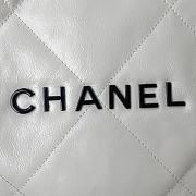 Chanel 22 Handbag White Gold Black 35x37x7cm - 3