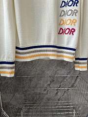 Dior Sweater White Cashmere Intarsia - 5