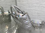 Dior Lady D-joy Bag Small Silver 22cm - 5
