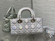Dior Lady D-joy Bag Small Silver 22cm - 3
