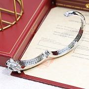 Cartier White Gold Diamond Panthere Cuff Bracelet - 2