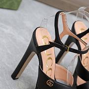 Gucci Ankle-Strap Platform Sandals Black 13.5cm - 5