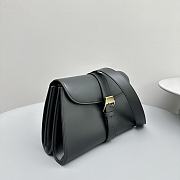 The Row Isla Leather Clutch Black Bag 27x19x9cm - 6