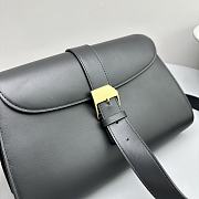 The Row Isla Leather Clutch Black Bag 27x19x9cm - 2