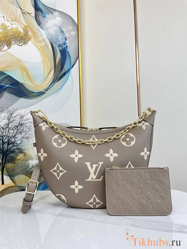 Louis Vuitton LV Loop Bag Hobo Gray Cream 38 x 26 x 10 cm - 1