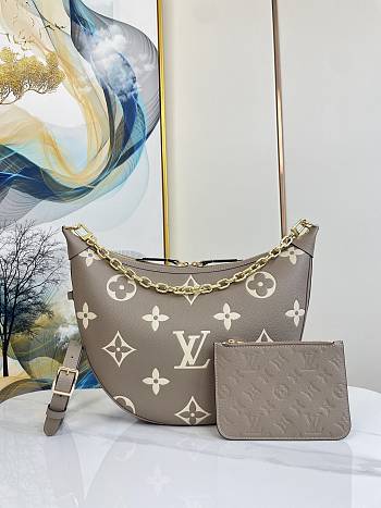Louis Vuitton LV Loop Bag Hobo Gray Cream 38 x 26 x 10 cm
