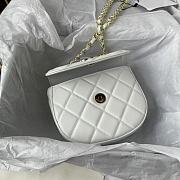 Chanel Bag White Gold Bag 16x12x6cm - 5