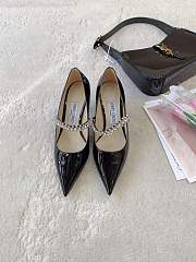 Jimmy Choo Bing Pump 65 Ballet Black Patent Leather Pumps - 2