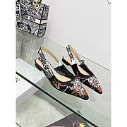 Dior J'Adior Slingback Flat Black Multicolor - 1