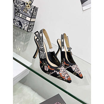 Dior J'Adior Slingback Pump Black Multicolor 10cm