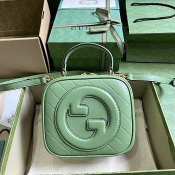 Gucci Blondie Top Handle Bag Green 17x15x9cm