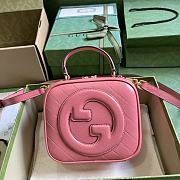 Gucci Blondie Top Handle Bag Pink 17x15x9cm - 1