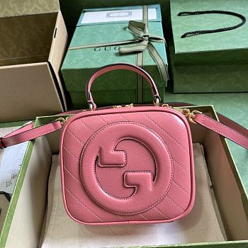 Gucci Blondie Top Handle Bag Pink 17x15x9cm