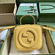 Gucci Blondie Top Handle Bag Yellow 17x15x9cm - 1
