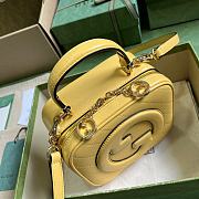 Gucci Blondie Top Handle Bag Yellow 17x15x9cm - 5