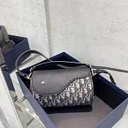 Dior Roller Bag With Strap Beige and Black Oblique 21 x 12.5 x 12.5 cm  - 1