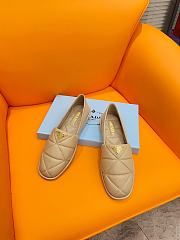 Prada Logo Plaque Quilted Slip-On Loafers - 1